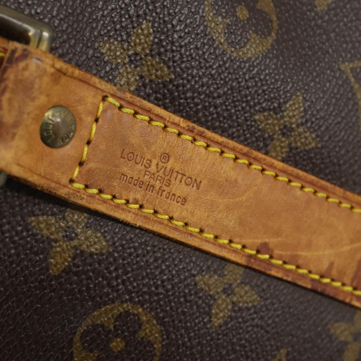 LOUIS VUITTON Monogram Keepall Bandouliere 55 Boston Bag M41414 LV Auth bs29746