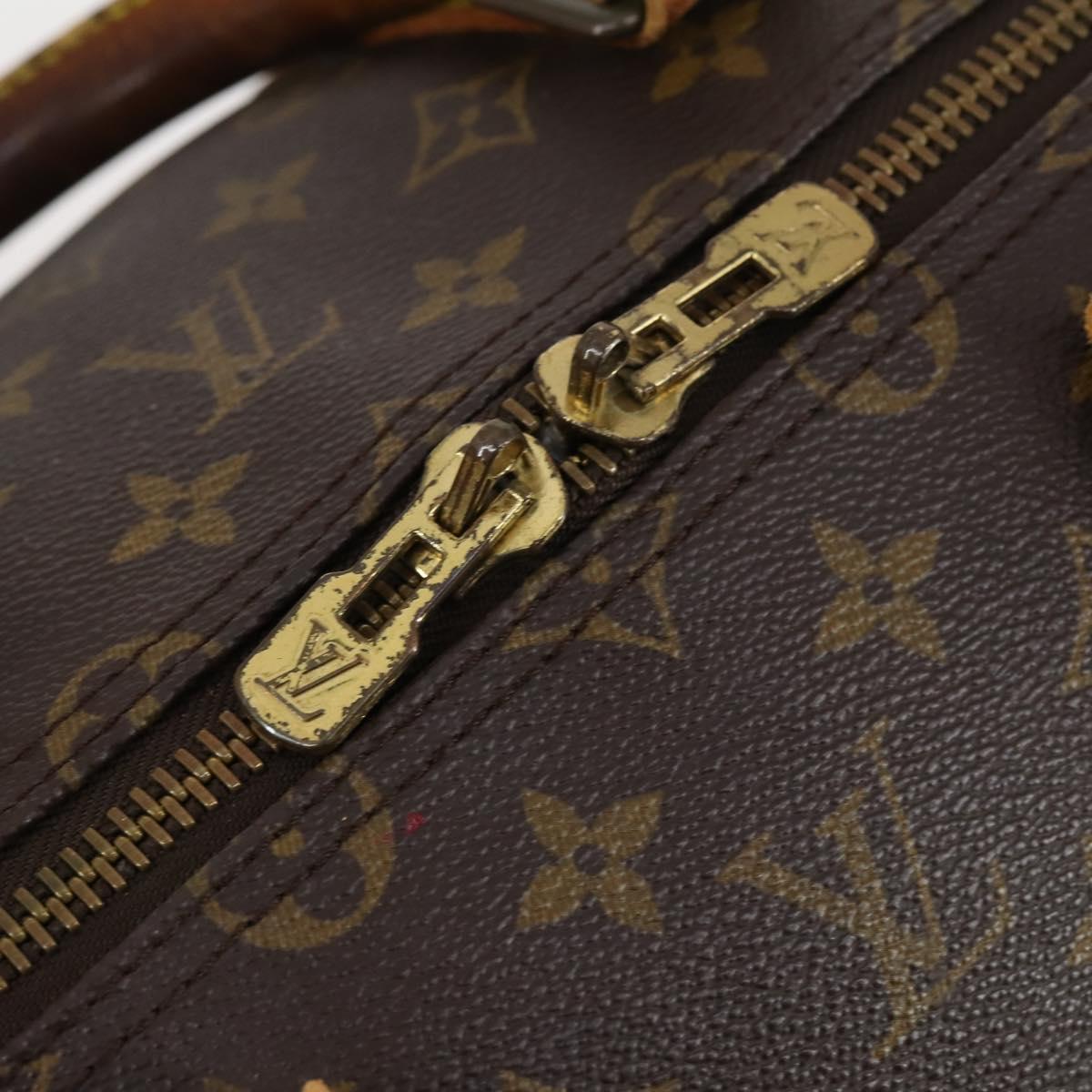 LOUIS VUITTON Monogram Keepall Bandouliere 55 Boston Bag M41414 LV Auth bs29746
