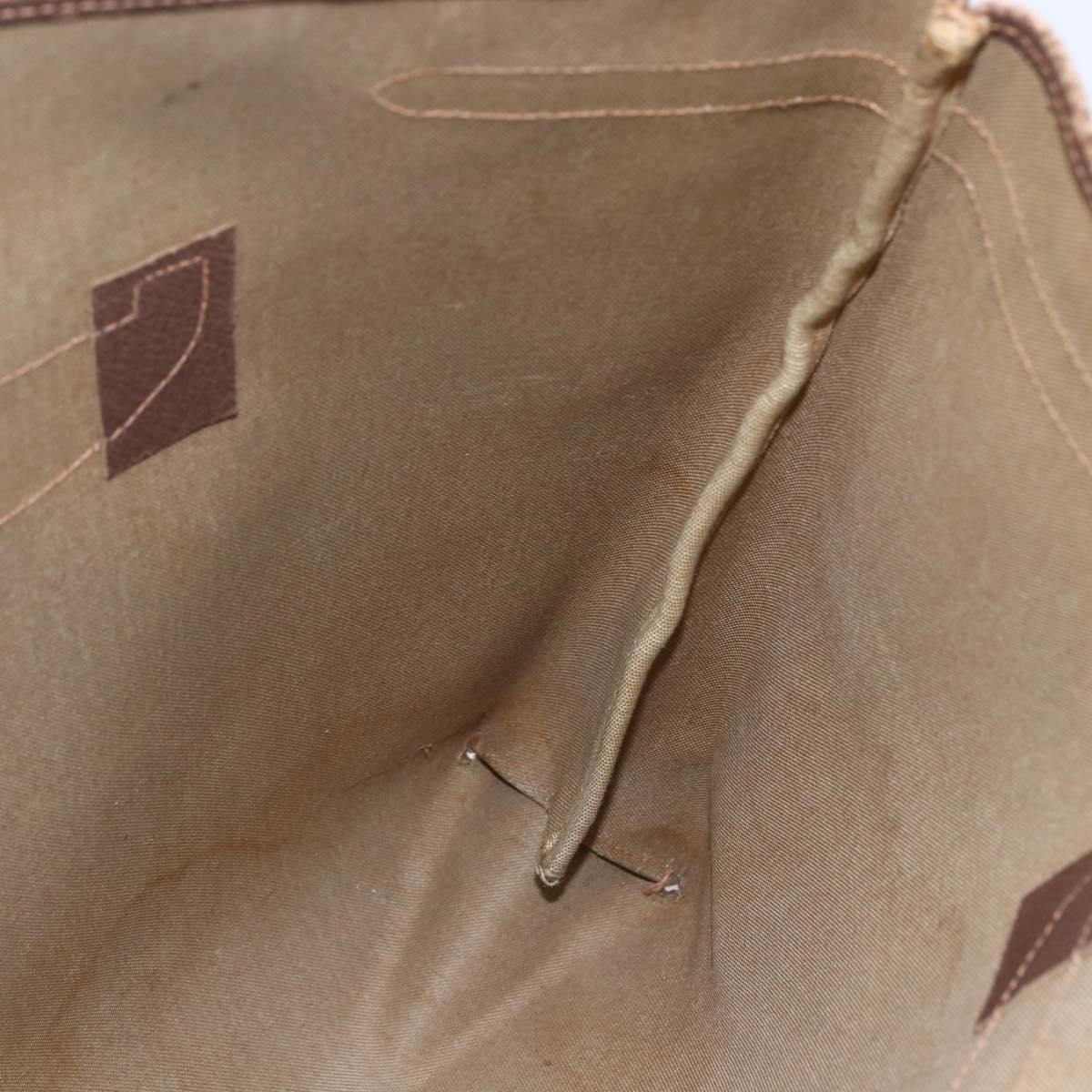 GUCCI GG Supreme Tote Bag PVC Beige Brown 39 02 061 Auth bs29779