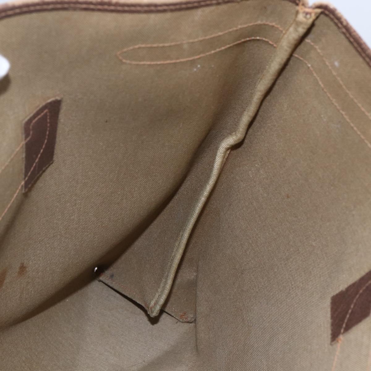 GUCCI GG Supreme Tote Bag PVC Beige Brown 39 02 061 Auth bs29779