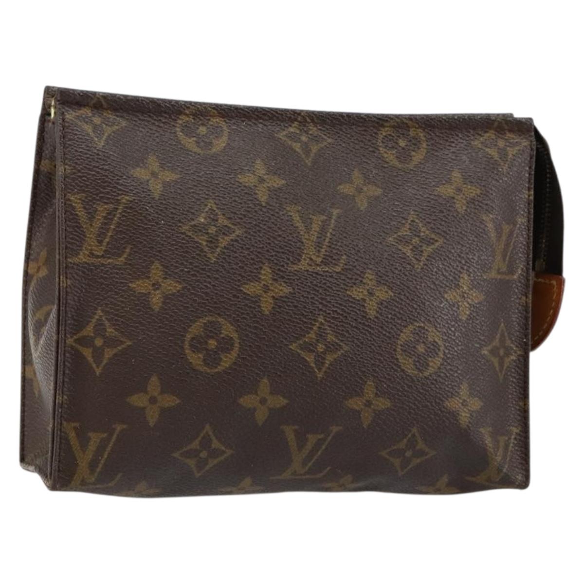LOUIS VUITTON Monogram Posh Toilette 19 Pouch M47544 LV Auth bs29787