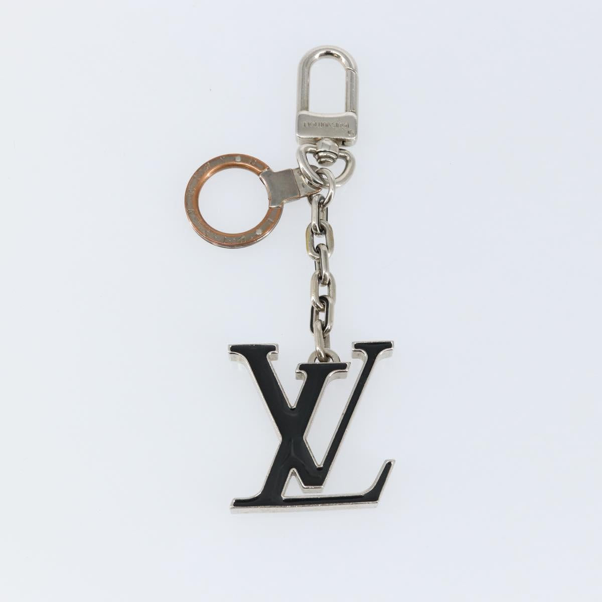 LOUIS VUITTON Porte Cre Printed Initials LV Charm metal M65071 LV Auth bs29788