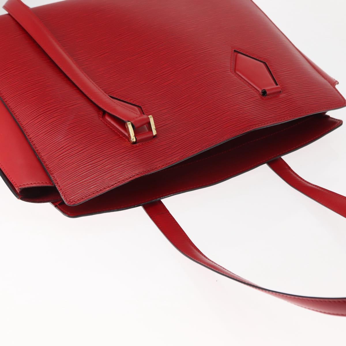LOUIS VUITTON Epi Duplex Tote Bag Red M52427 LV Auth bs29794