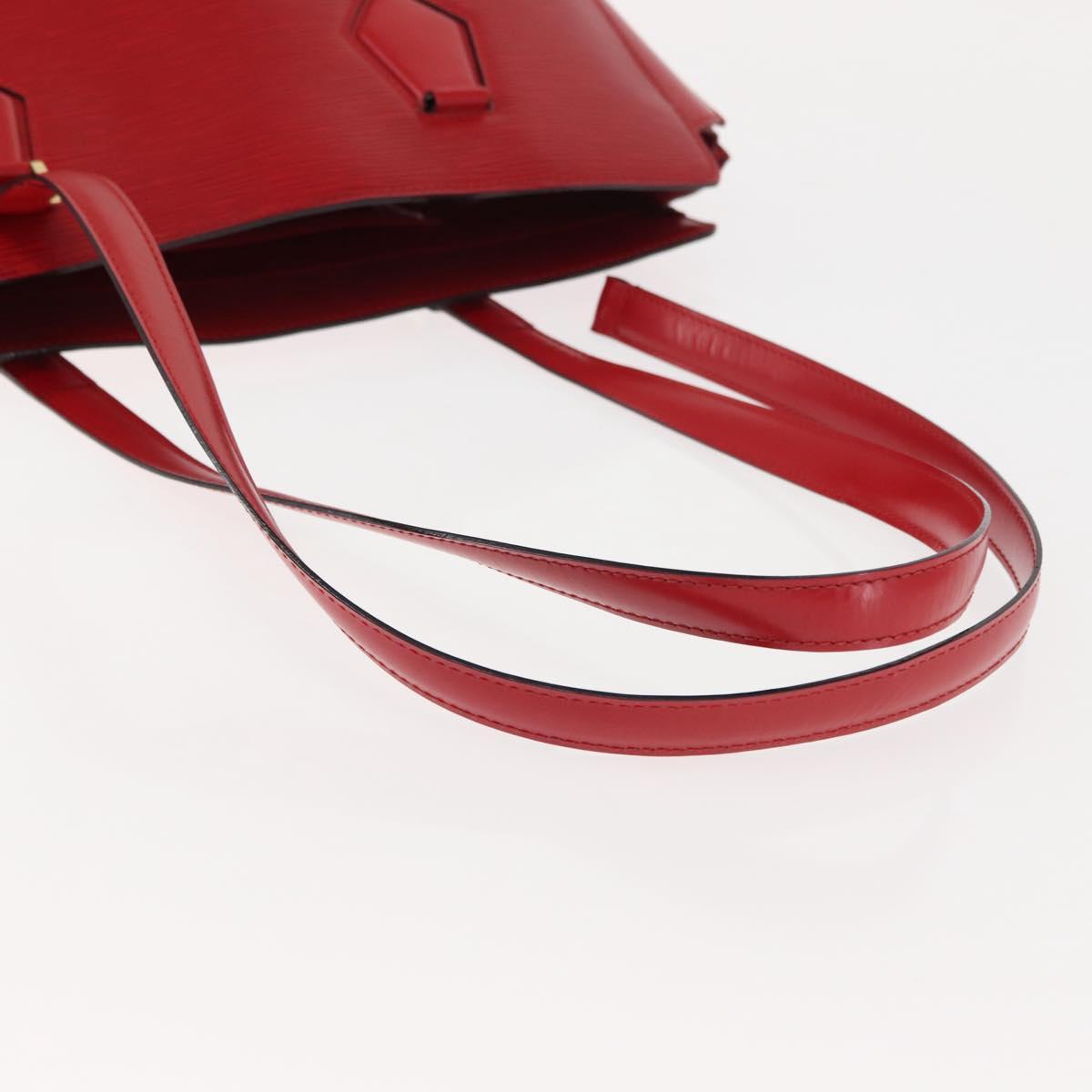 LOUIS VUITTON Epi Duplex Tote Bag Red M52427 LV Auth bs29794
