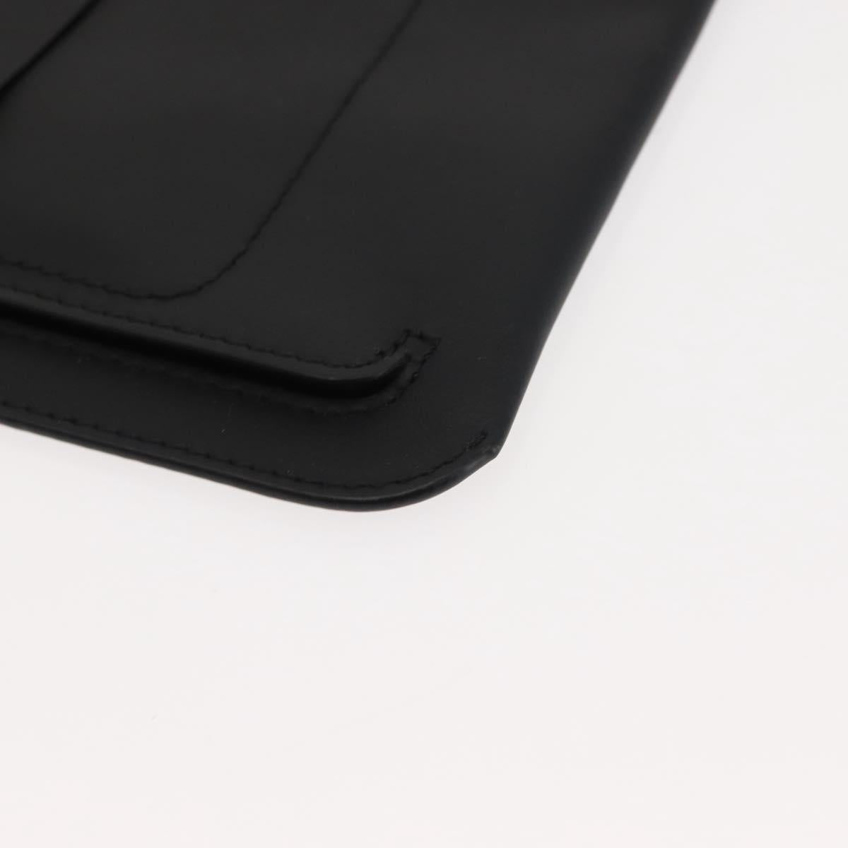 BURBERRY Waist Bag Leather Black Gold Auth bs29795