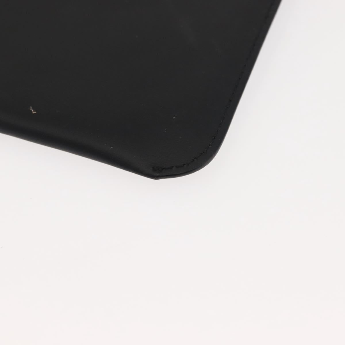 BURBERRY Waist Bag Leather Black Gold Auth bs29795