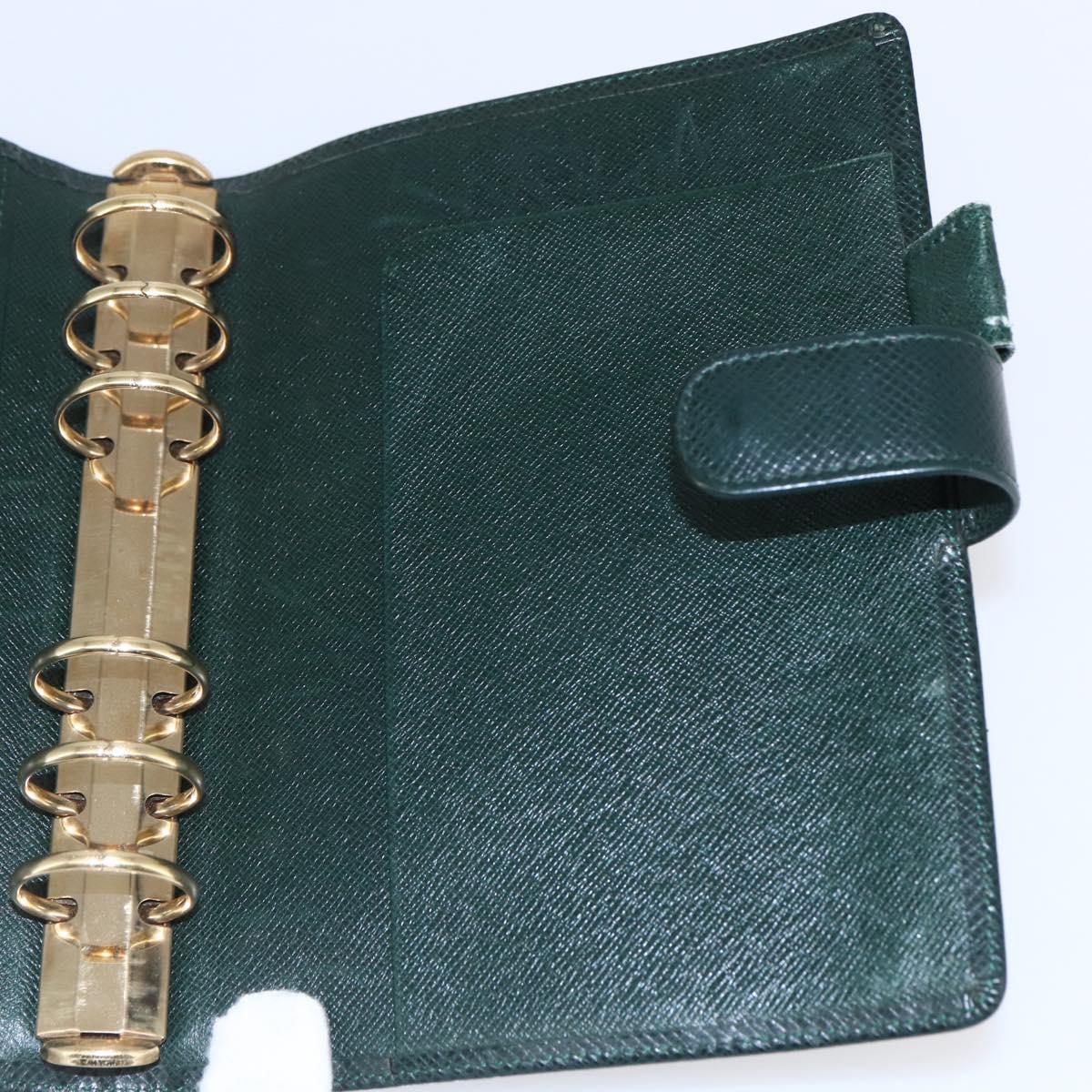 LOUIS VUITTON Taiga Agenda MM Day Planner Cover Epicea R20403 LV Auth bs29802