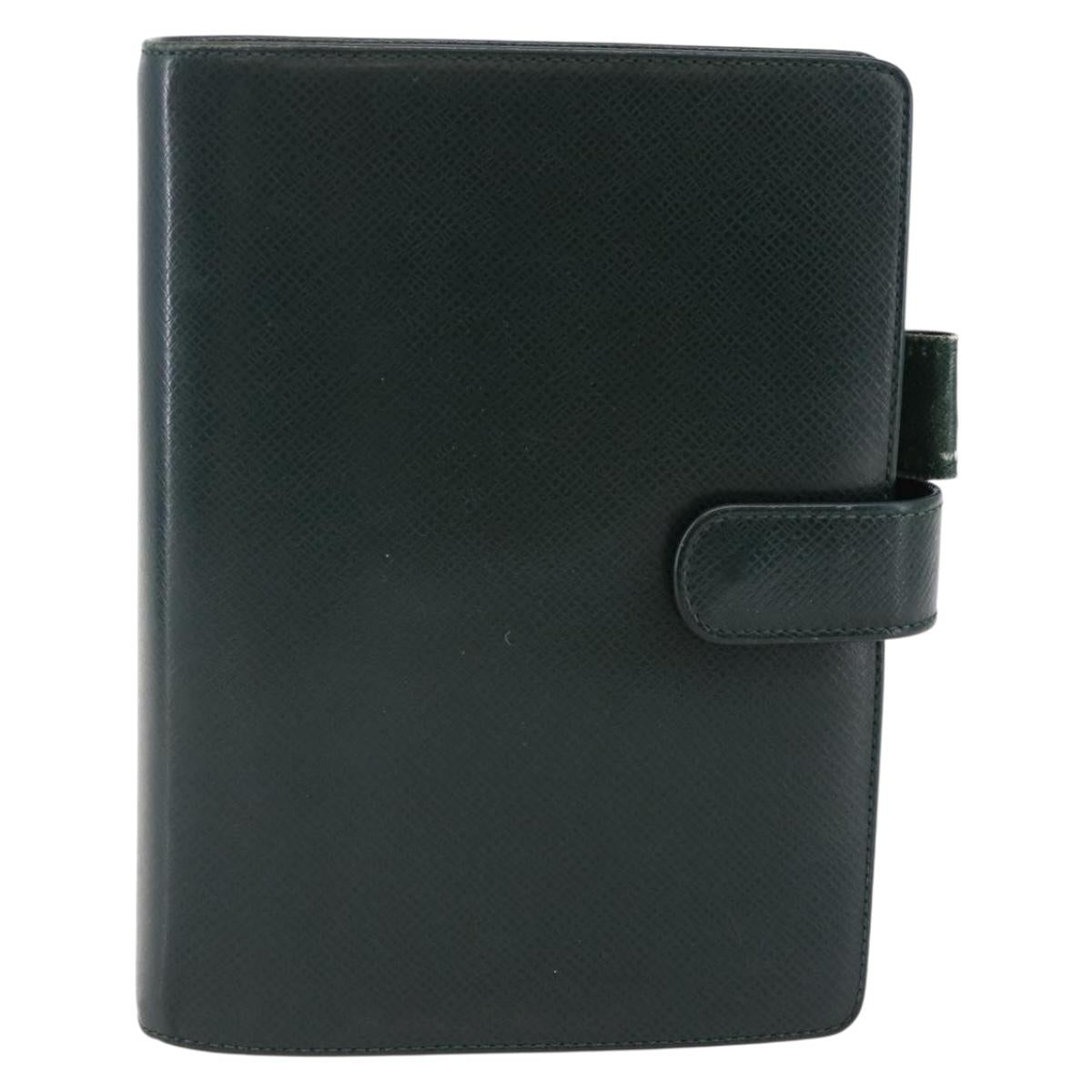 LOUIS VUITTON Taiga Agenda MM Day Planner Cover Epicea R20403 LV Auth bs29802