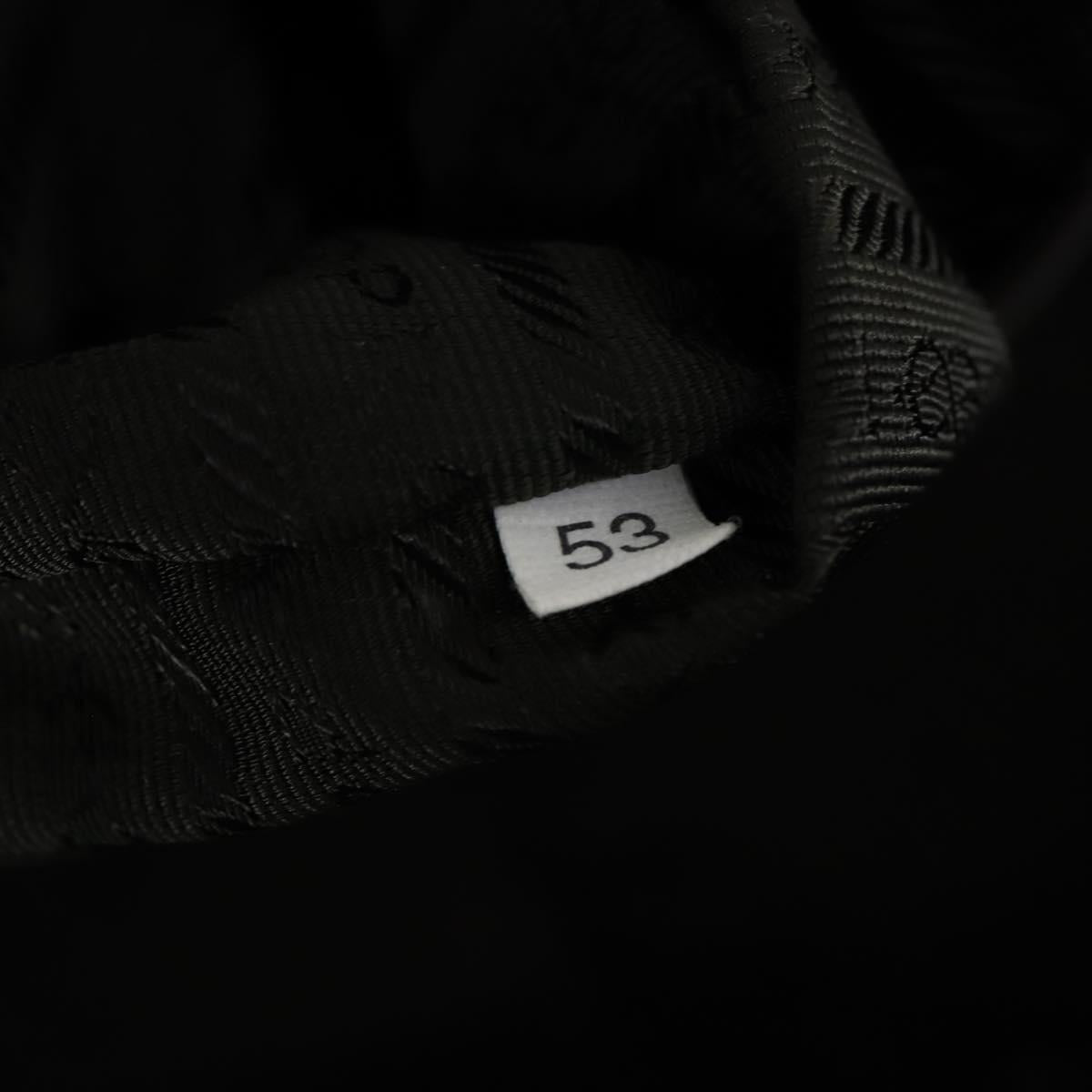 PRADA Boston Bag Canvas Leather Brown Red Silver Auth bs29804