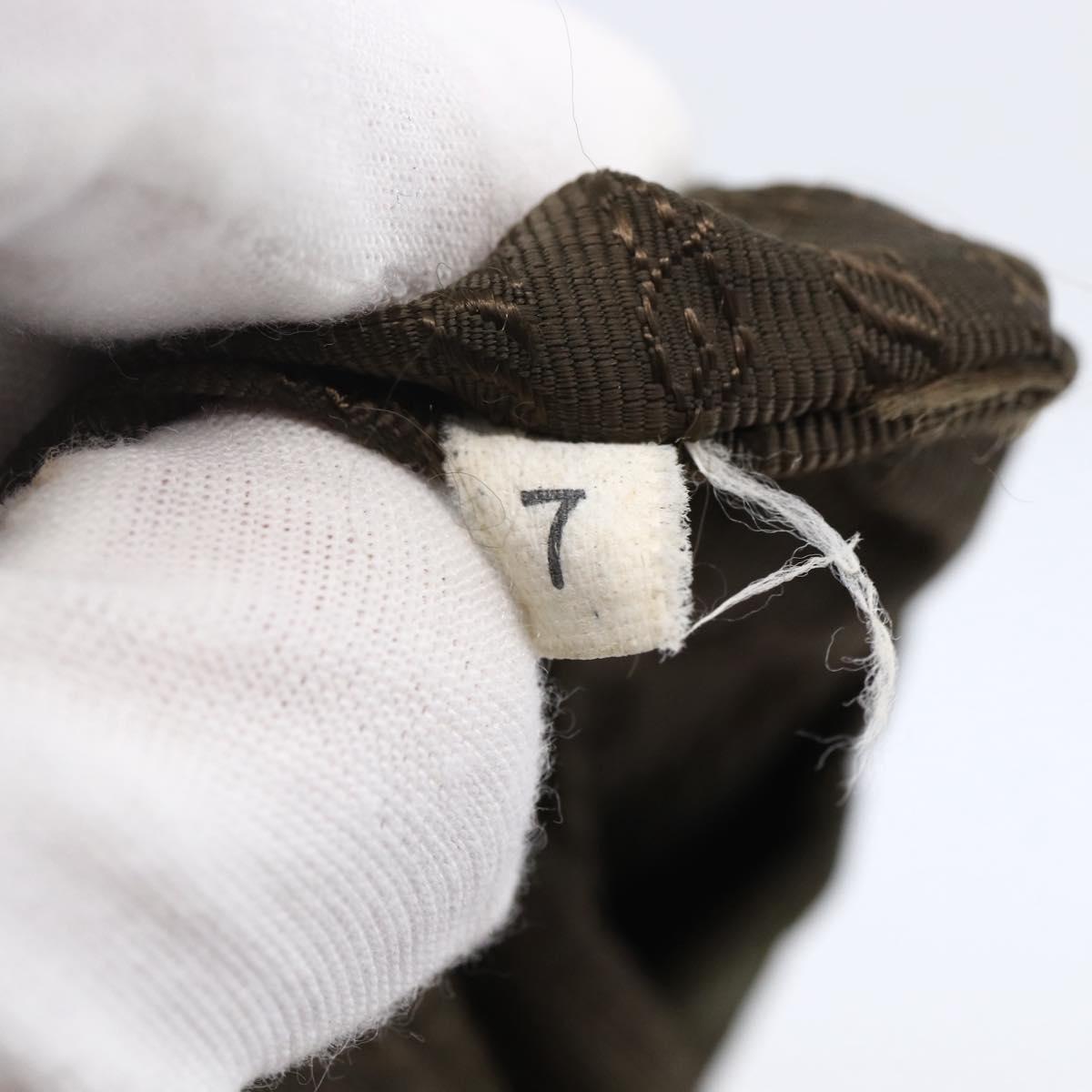 PRADA Shoulder Bag Leather Beige Silver Auth bs29809