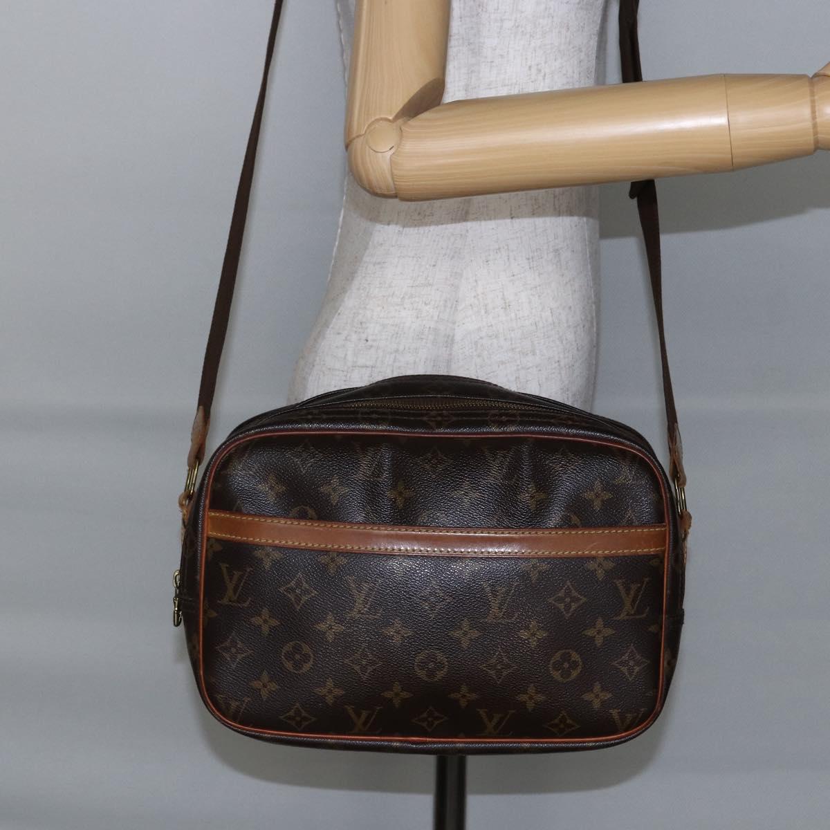 LOUIS VUITTON Monogram Reporter PM Shoulder Bag M45254 LV Auth bs29822