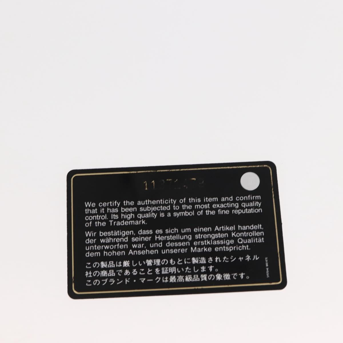 CHANEL Chain Shoulder Bag Enamel Gold CC Auth bs29830