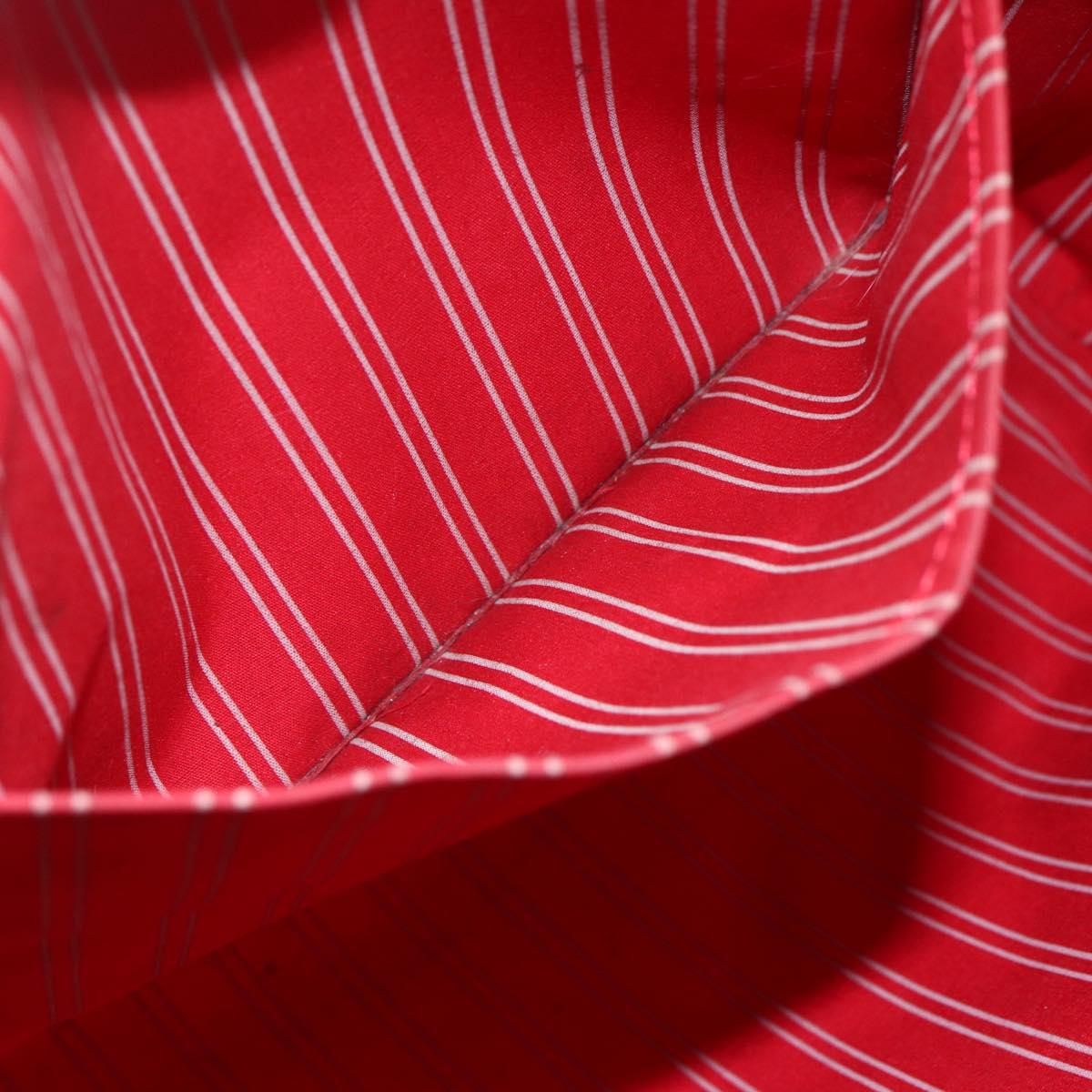 LOUIS VUITTON Antigua Cabas MM Tote Bag Canvas Beige Red M40035 LV Auth bs29841