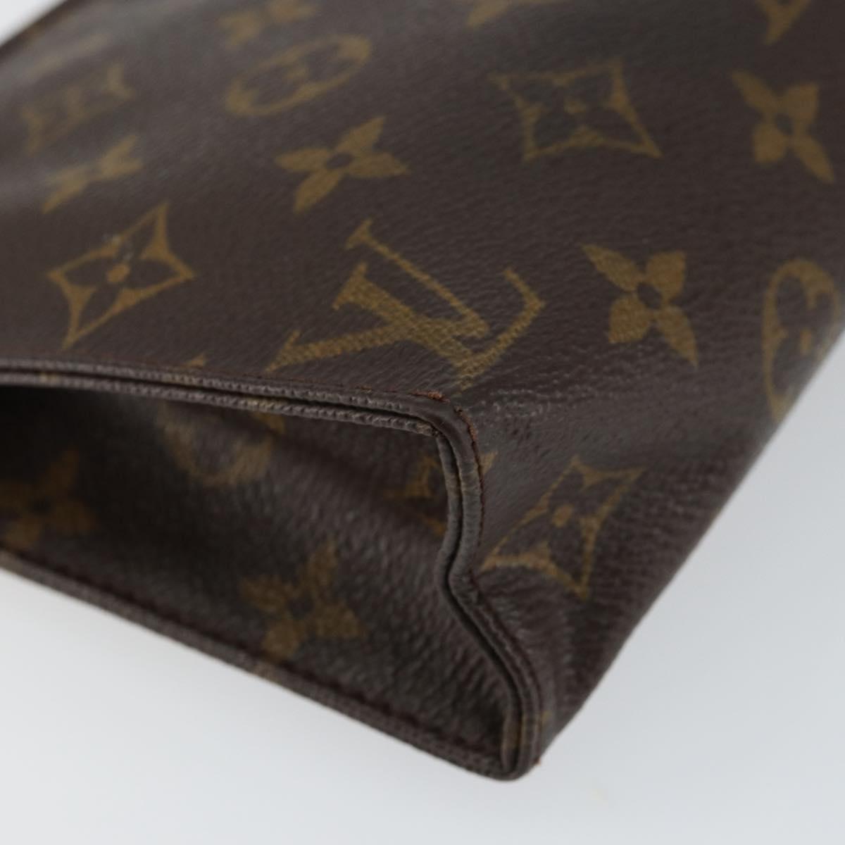 LOUIS VUITTON Monogram Poche Toilette 19 Pouch M47544 LV Auth bs29845