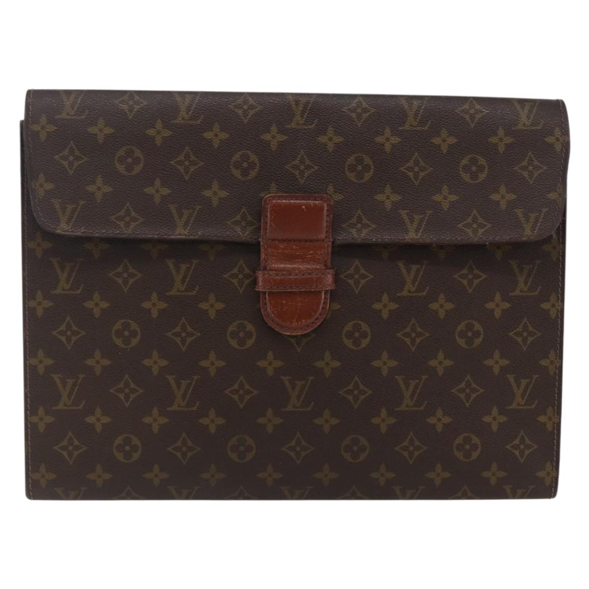 LOUIS VUITTON Monogram Posh ministor Briefcase M53445 LV Auth bs29846