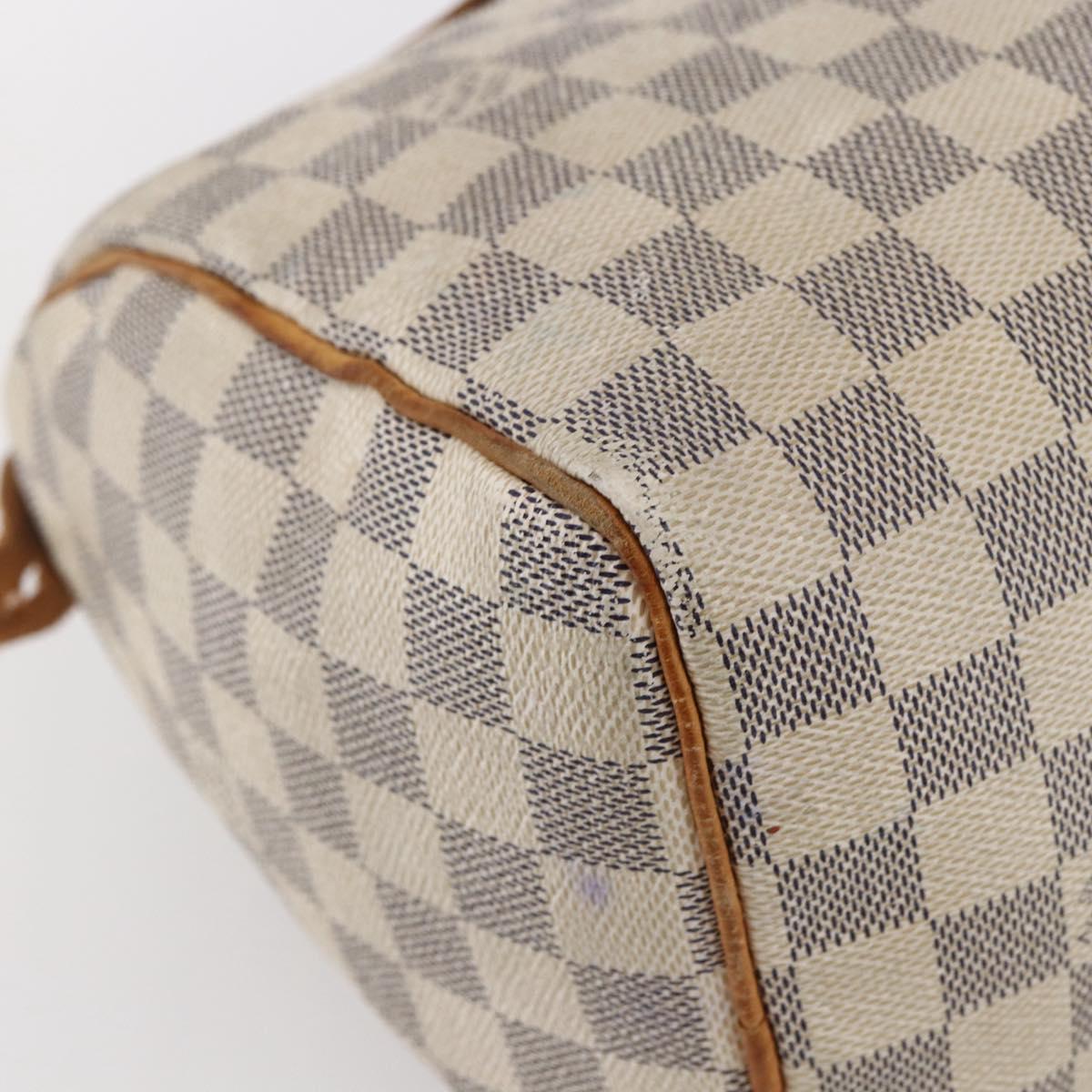 LOUIS VUITTON Damier Azur Speedy 25 Hand Bag N41534 LV Auth bs29847
