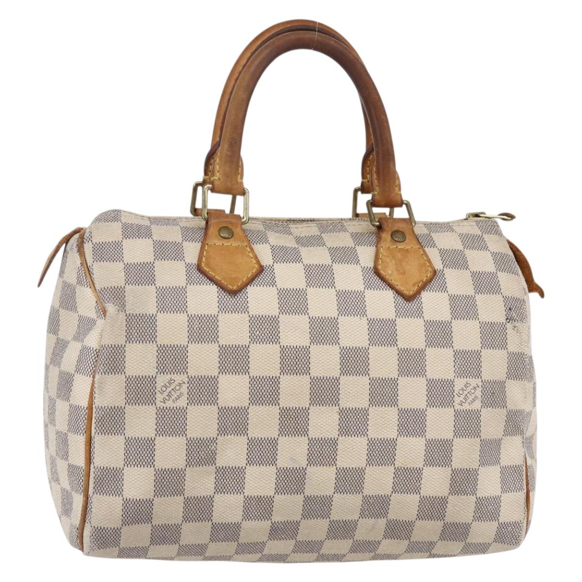 LOUIS VUITTON Damier Azur Speedy 25 Hand Bag N41534 LV Auth bs29847