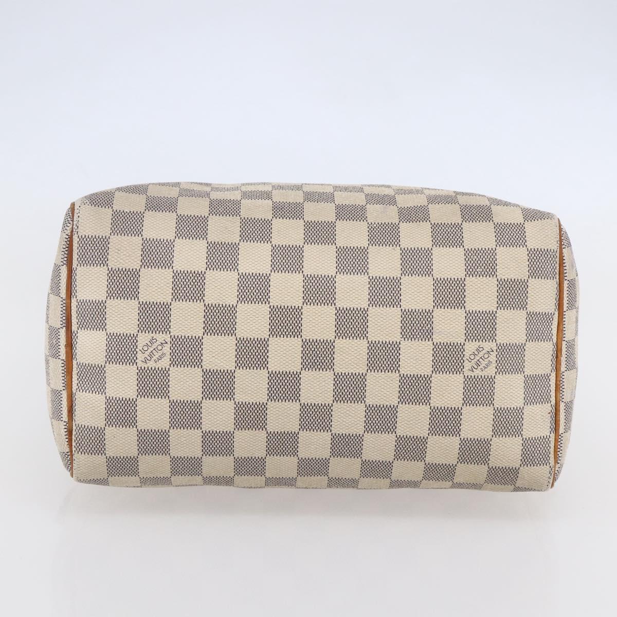 LOUIS VUITTON Damier Azur Speedy 25 Hand Bag N41534 LV Auth bs29847