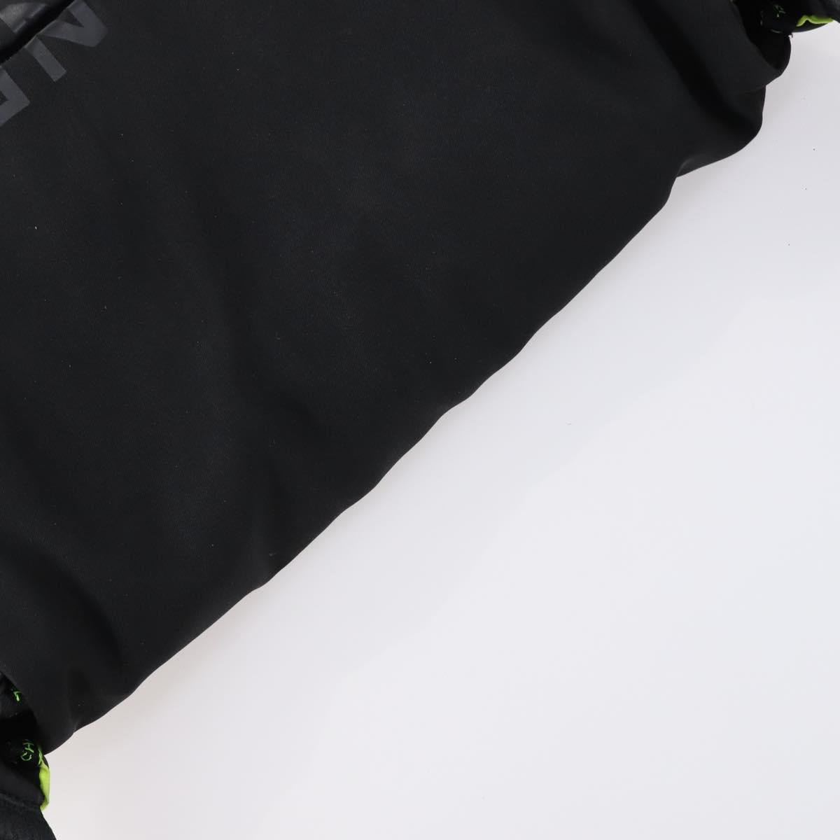 CHANEL Sports Shoulder Bag Nylon Black CC Auth bs29848