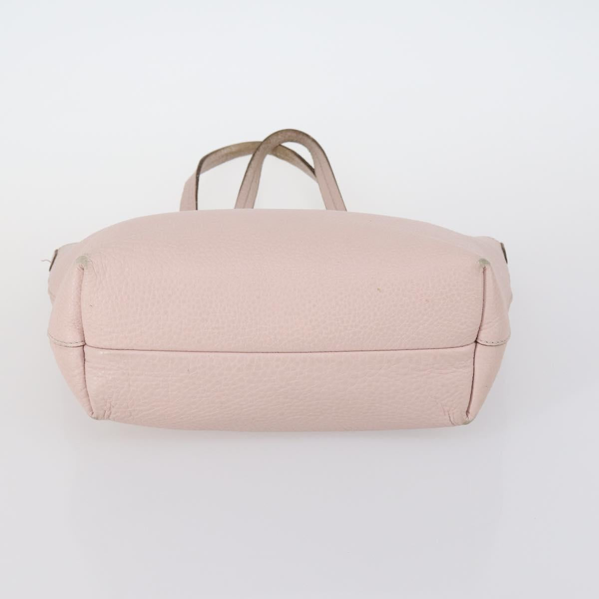 Salvatore Ferragamo Bag Enamel Leather Nylon 5Set Black Khaki pink Auth bs29853