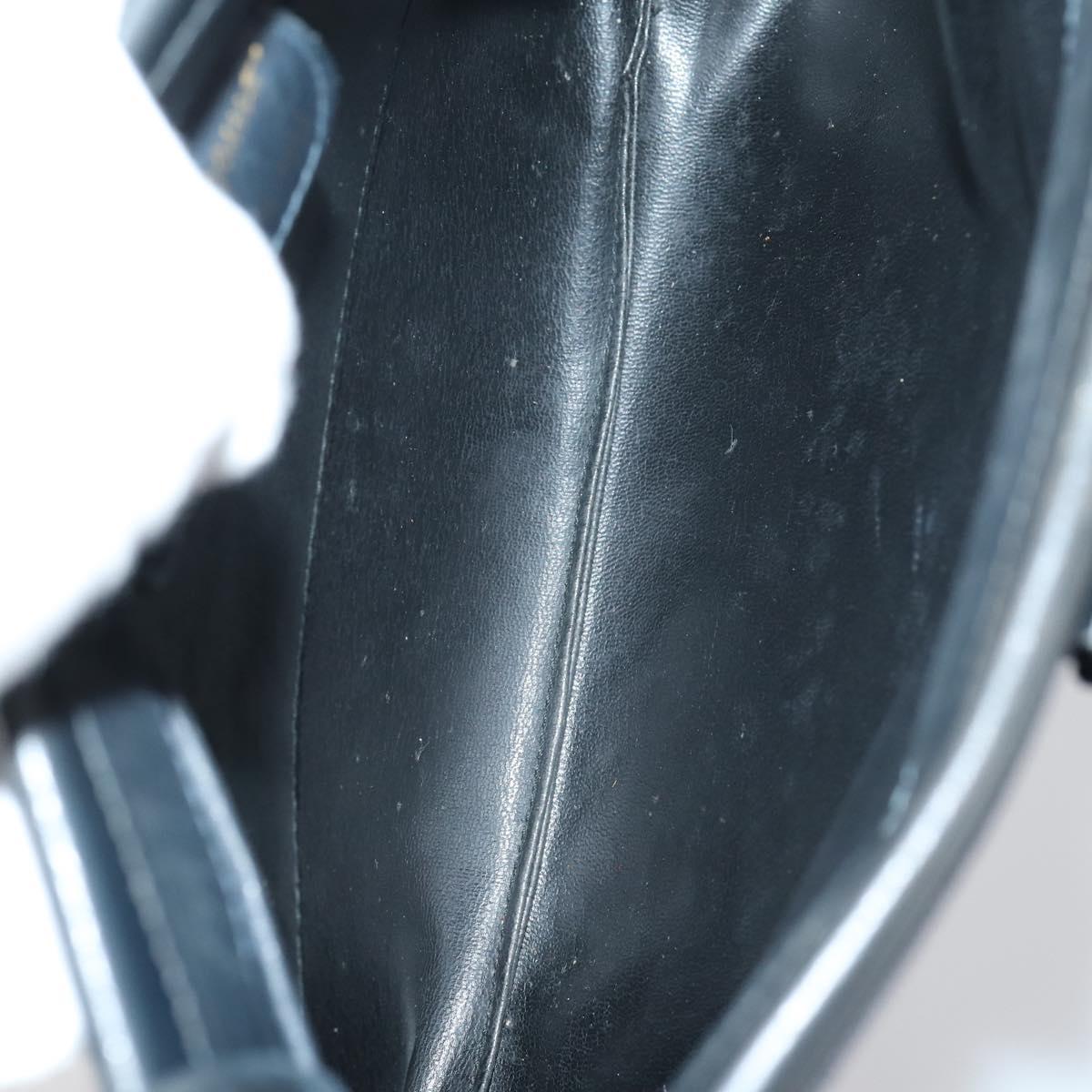 Salvatore Ferragamo Bag Enamel Leather Nylon 5Set Black Khaki pink Auth bs29853