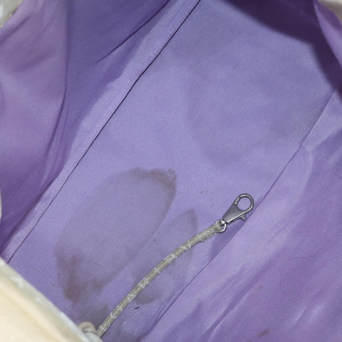 BVLGARI Hand Bag Canvas Enamel 5Set Green Beige gold Auth bs29854