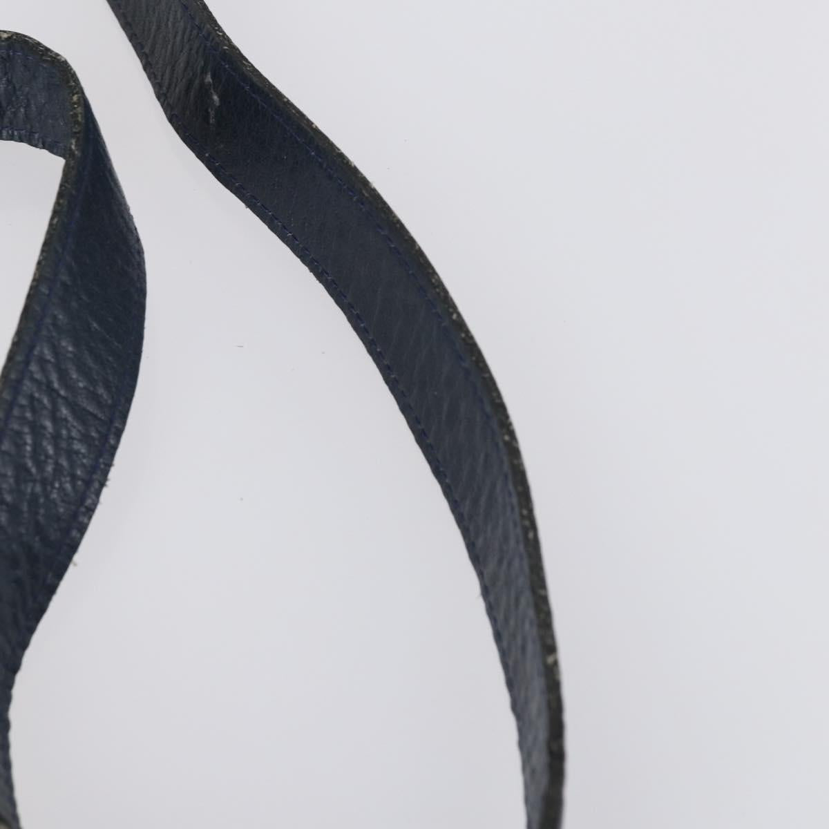 SAINT LAURENT Hand Bag Leather nylon 5Set Silver Black Ivory Auth bs29856