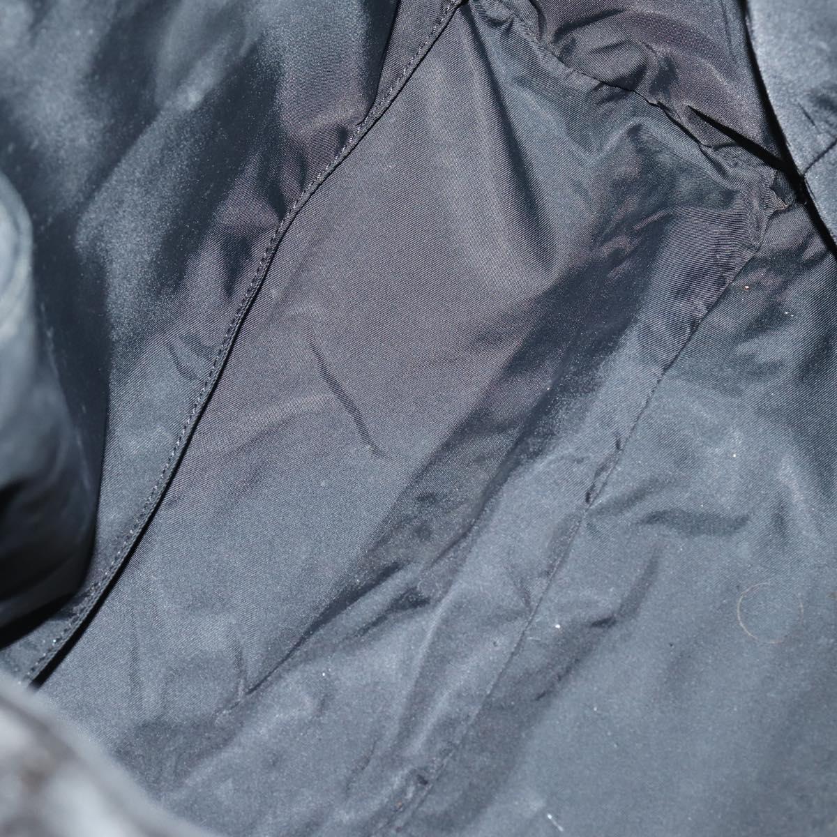 CHANEL Hand Bag Leather Nylon 5Set Black Navy CC Auth bs29857