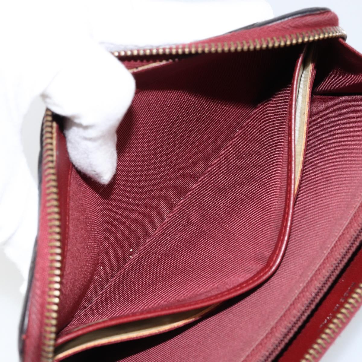 CHANEL Matelasse Wallet Leather Black Silver CC Auth bs29859