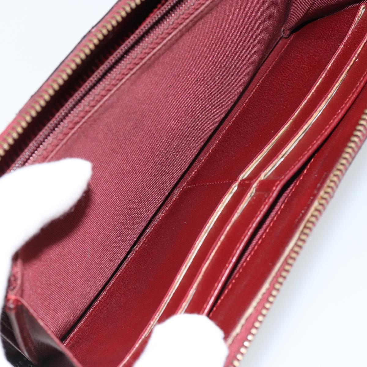 CHANEL Matelasse Wallet Leather Black Silver CC Auth bs29859