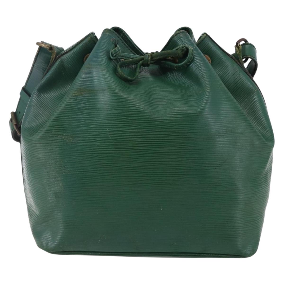 LOUIS VUITTON Epi Petit Noe Shoulder Bag Green M44104 LV Auth bs29867