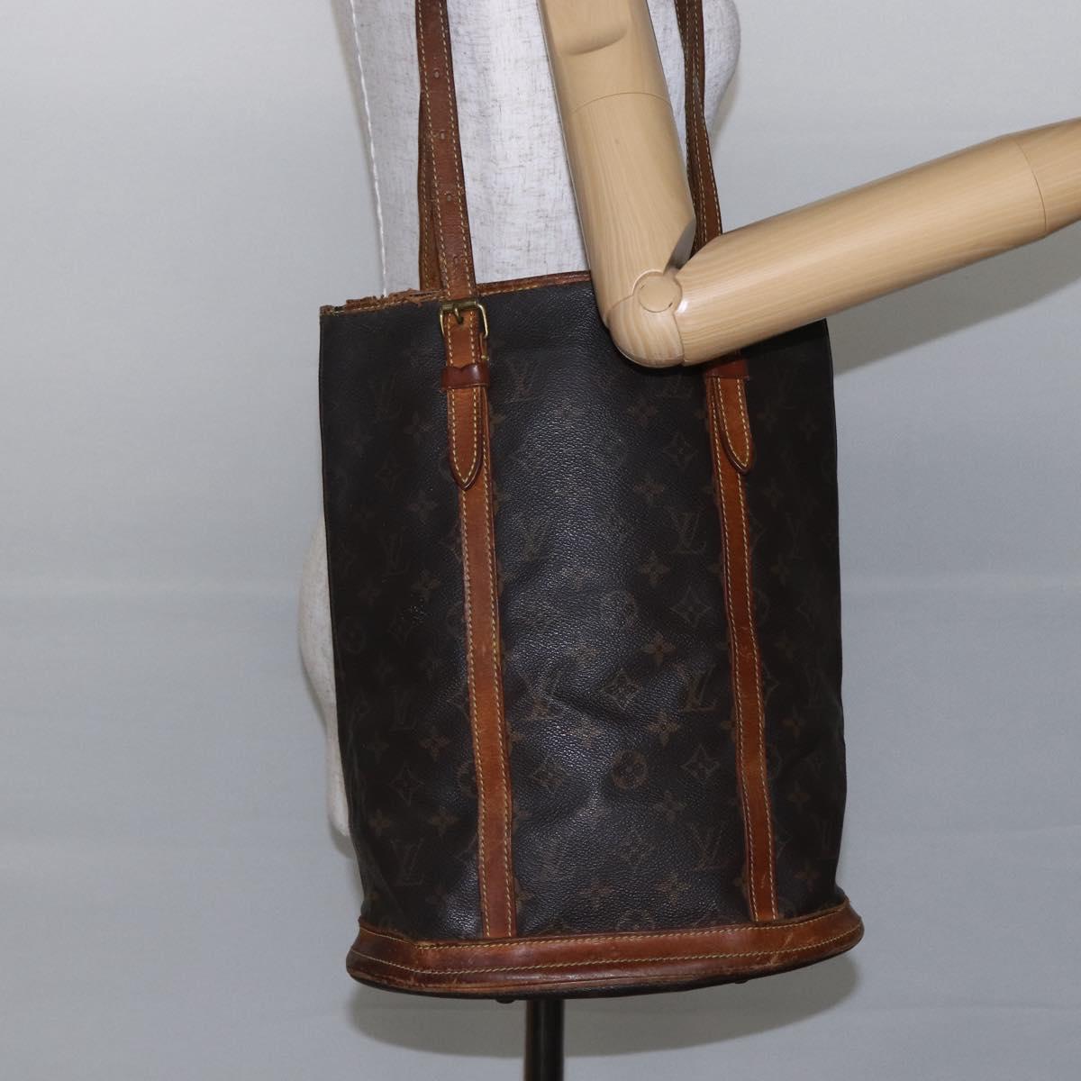 LOUIS VUITTON Monogram Bucket GM Shoulder Bag M42236 LV Auth bs29870