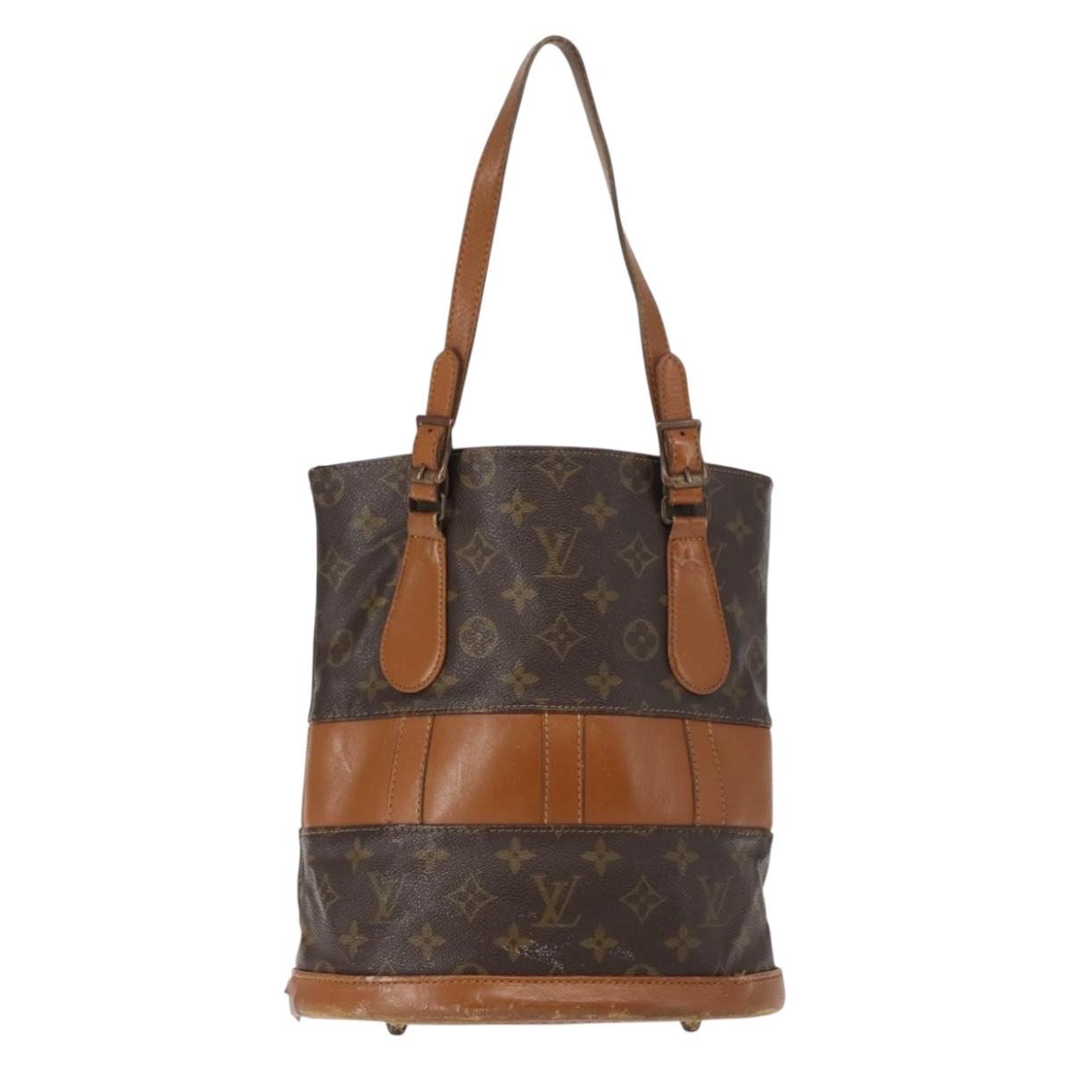 LOUIS VUITTON Monogram Bucket PM Shoulder Bag USA limited M42238 LV Auth bs29875