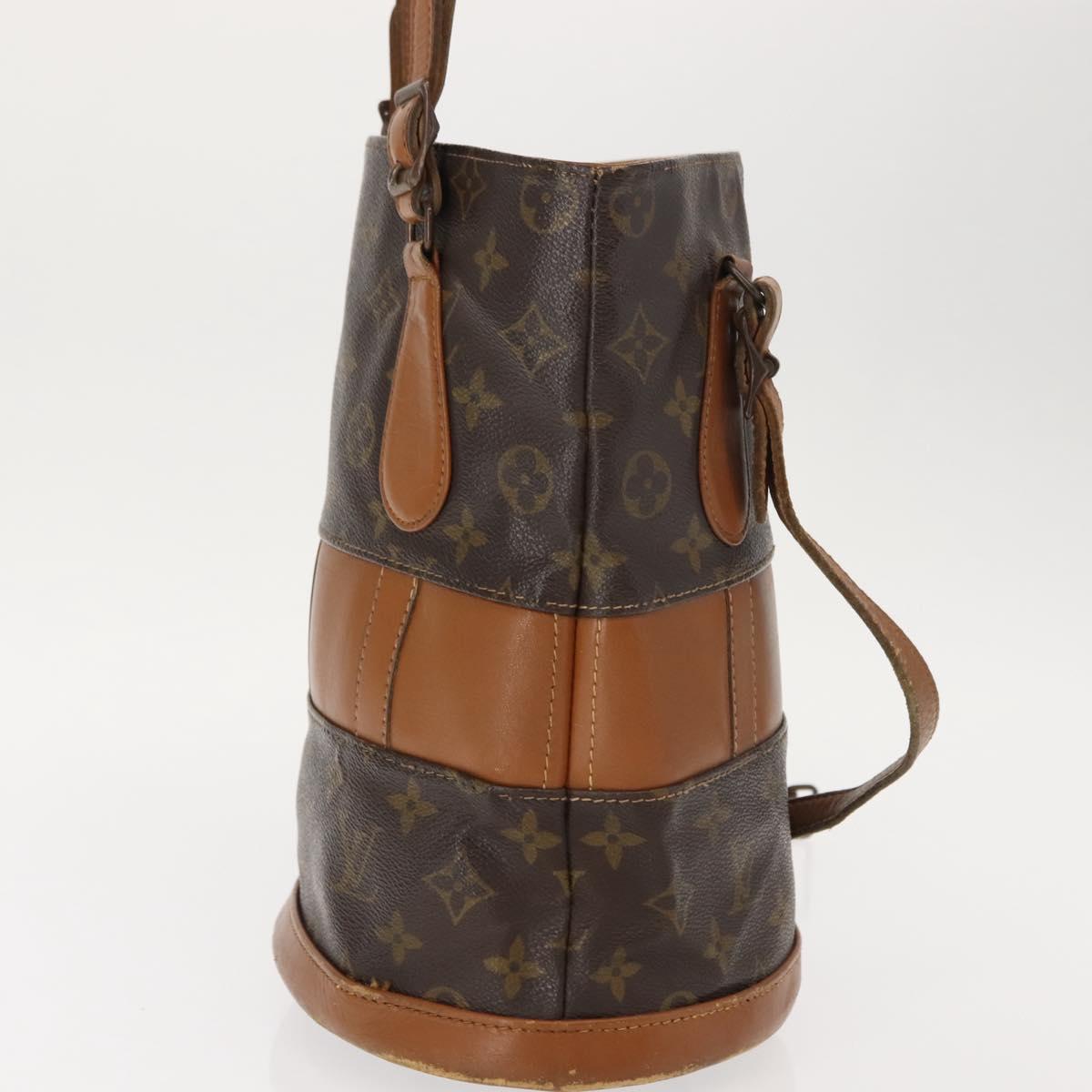LOUIS VUITTON Monogram Bucket PM Shoulder Bag USA limited M42238 LV Auth bs29875