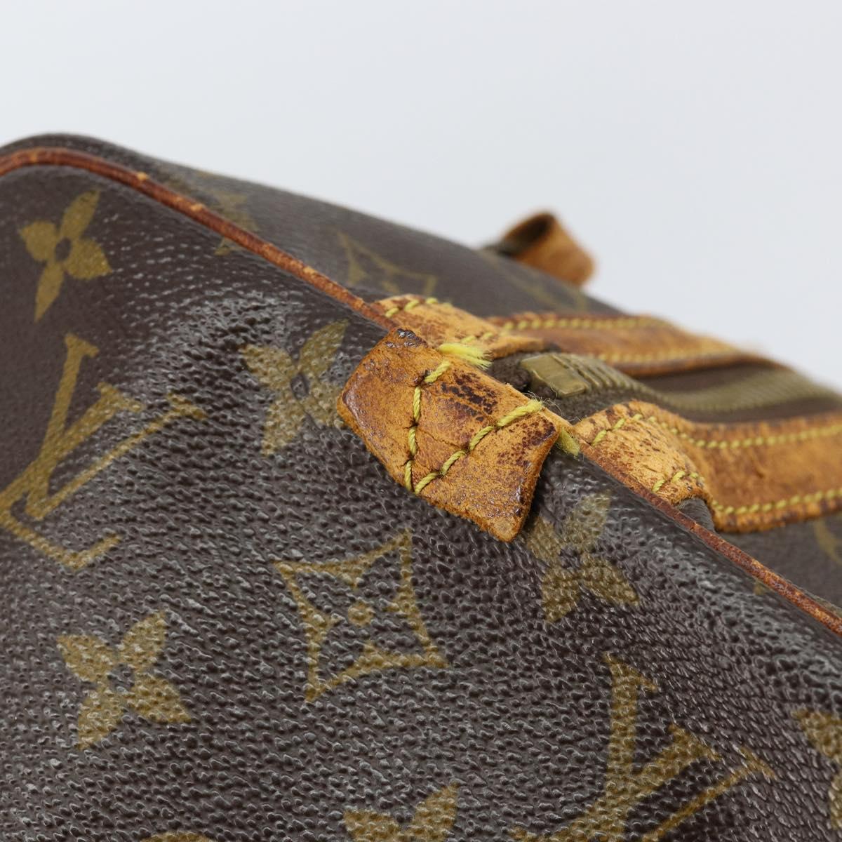 LOUIS VUITTON Monogram Sac Souple 35 Boston Bag M41626 LV Auth bs29876