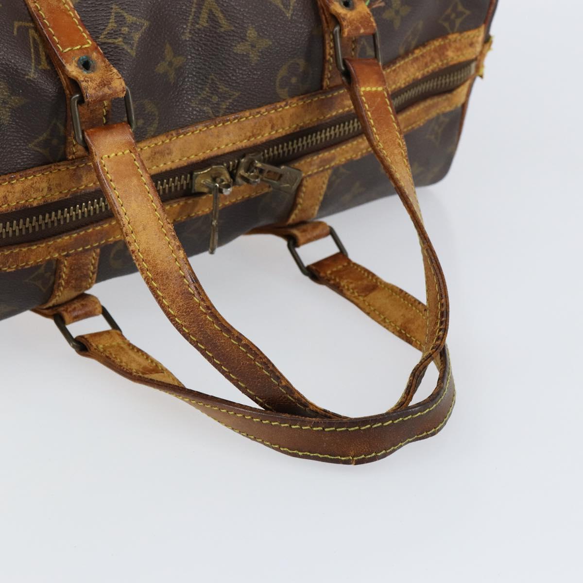LOUIS VUITTON Monogram Sac Souple 35 Boston Bag M41626 LV Auth bs29876