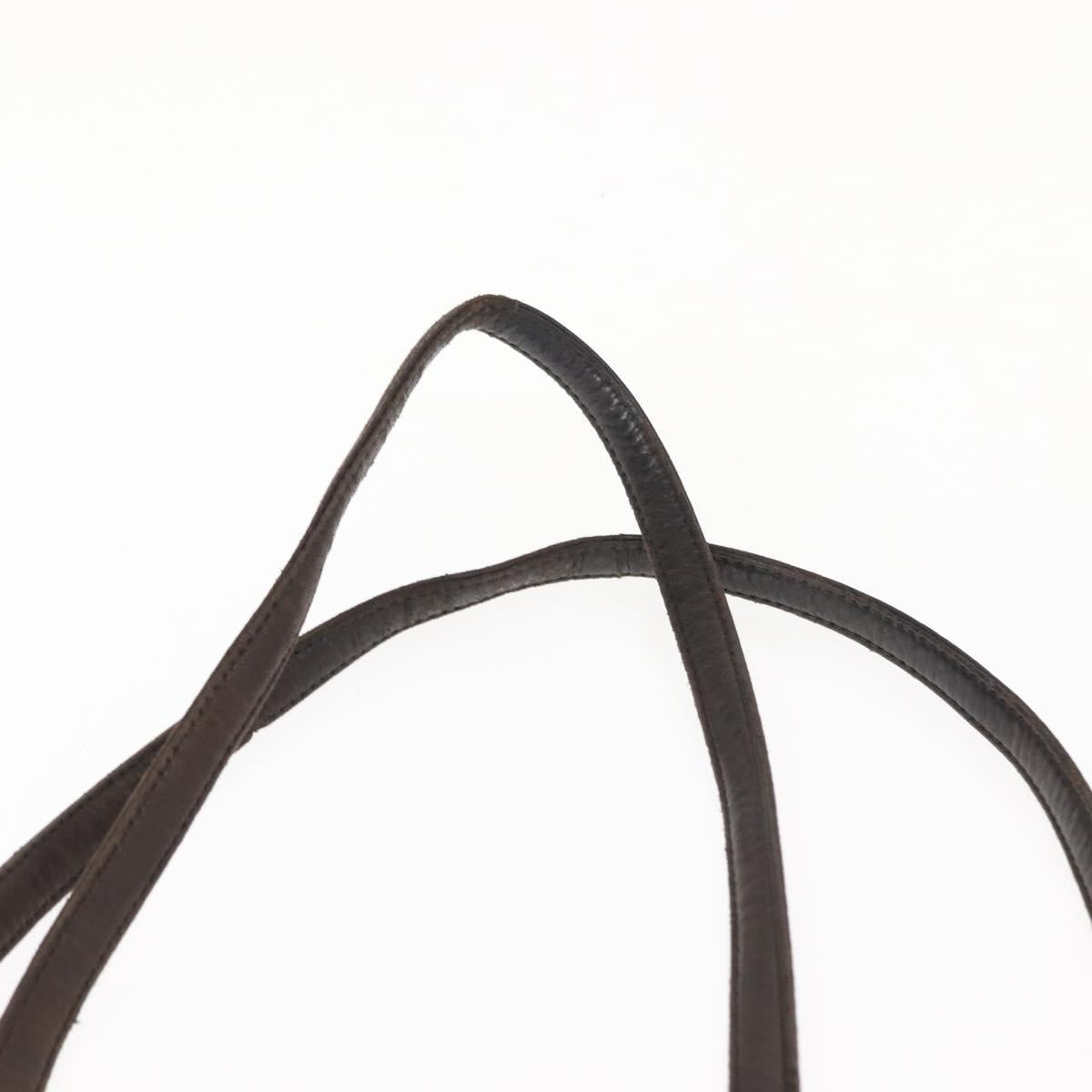 PRADA Tote Bag Nylon Khaki Silver Auth bs29880