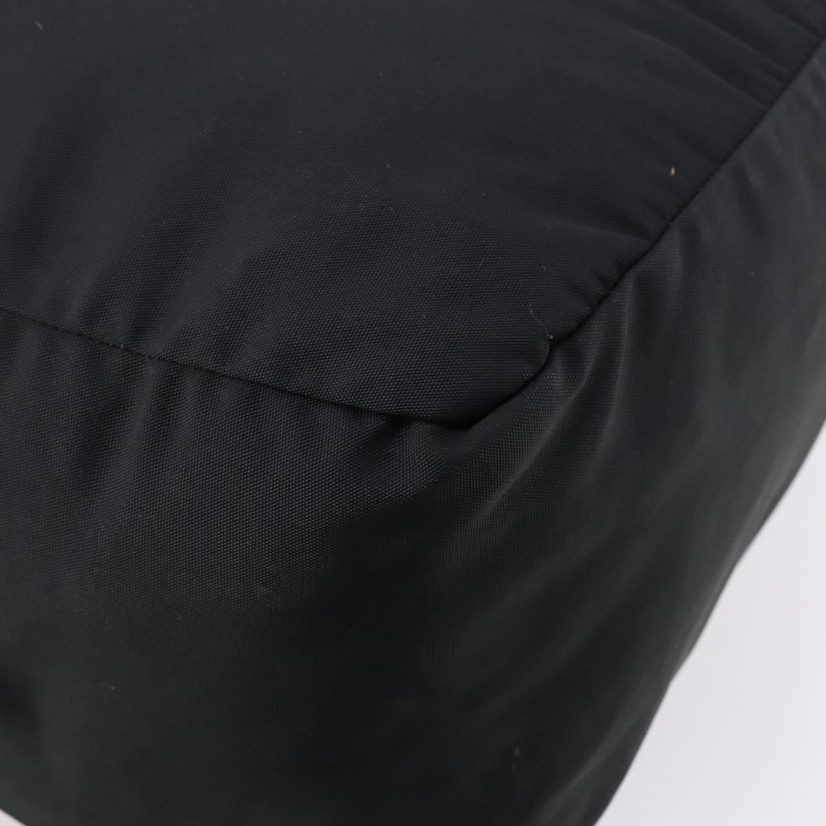 GUCCI Boston Bag Nylon Black Silver 012 0389 Auth bs29901