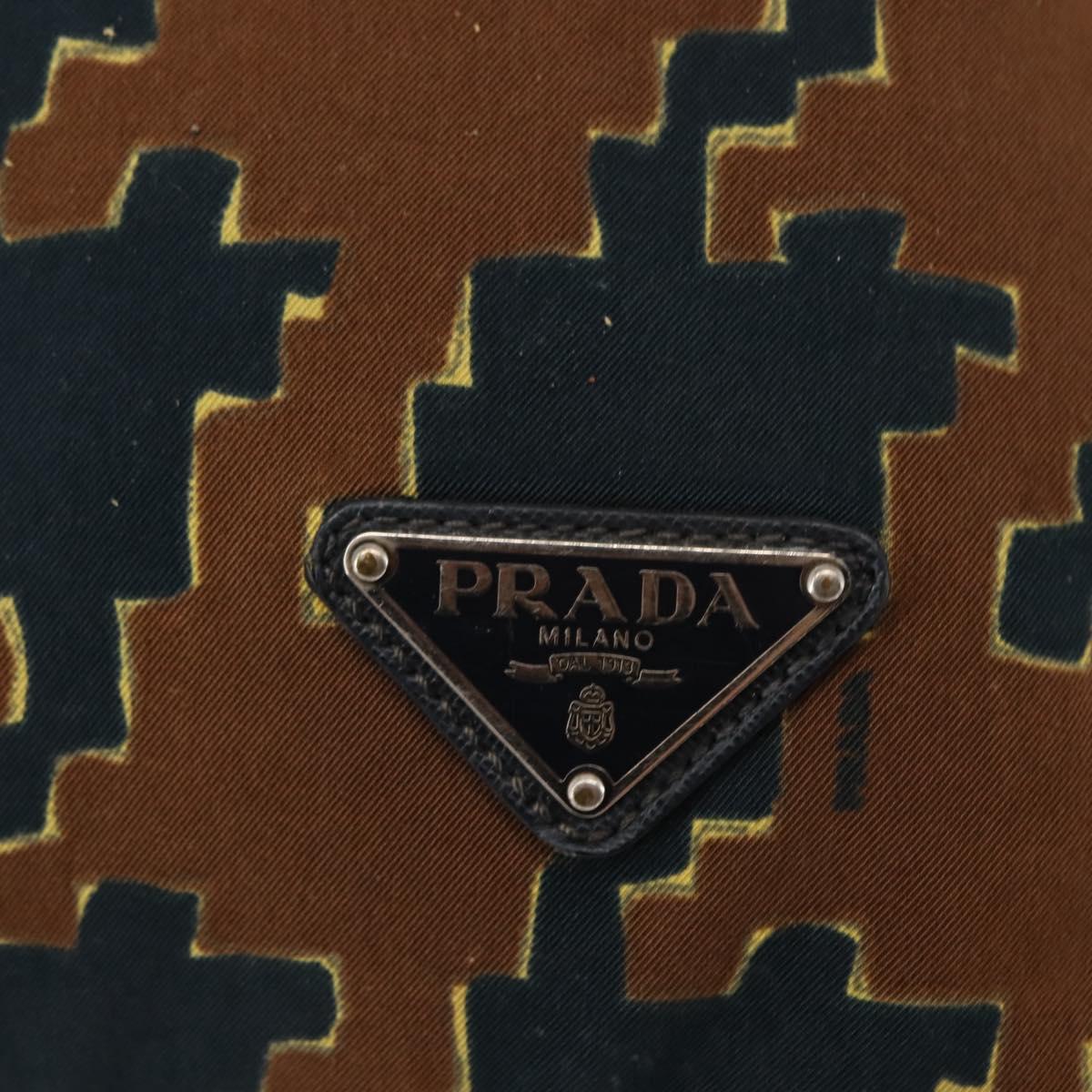 PRADA Tote Bag Canvas 2way Navy Brown Auth bs29907