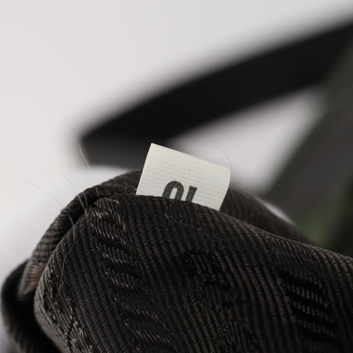 PRADA Backpack Nylon Khaki Silver Auth bs29914