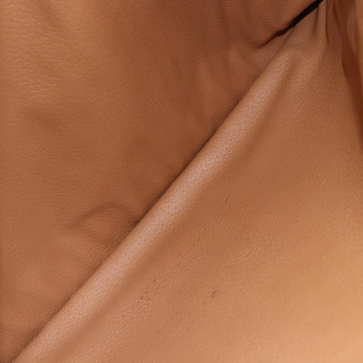 CELINE Macadam Canvas Clutch Bag PVC Brown Gold Auth bs29921