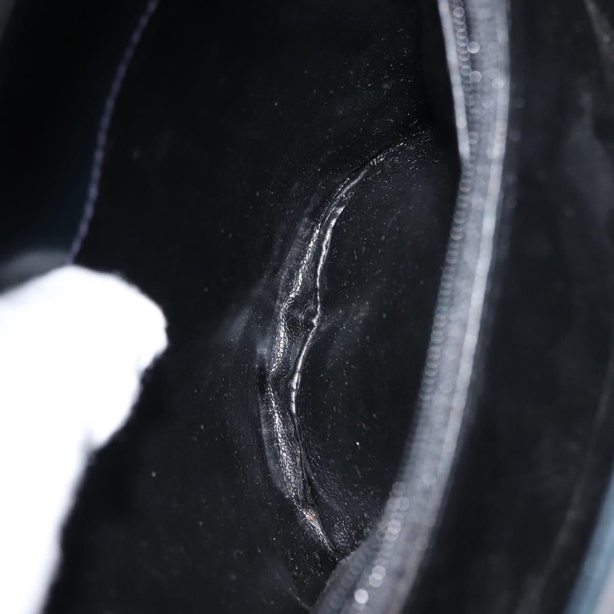 Salvatore Ferragamo Vala Shoulder Bag Leather Navy Gold Auth bs29928