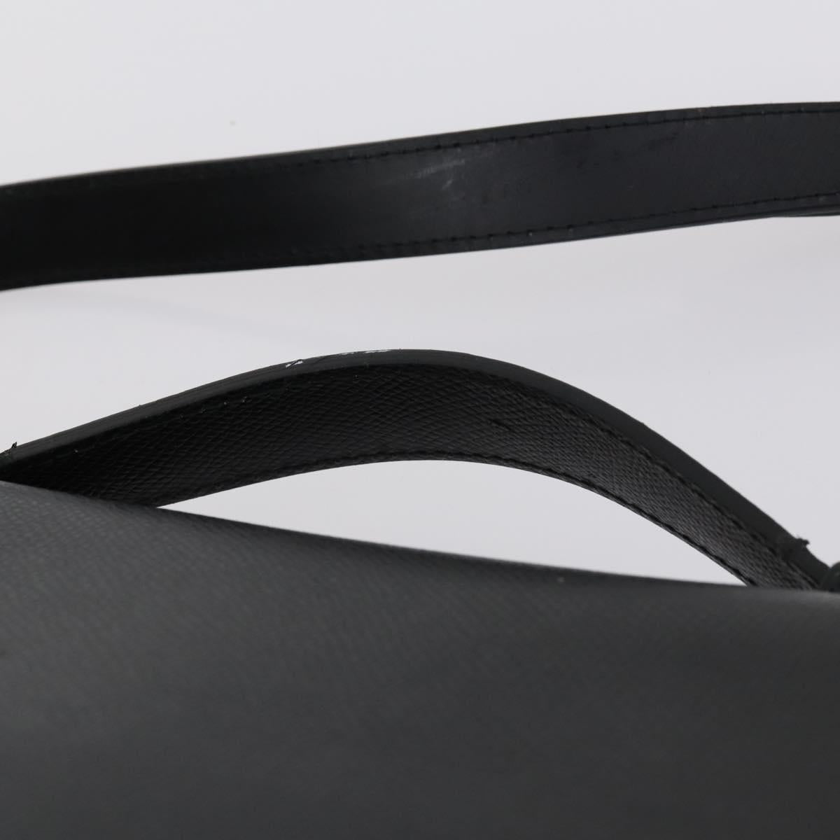 Salvatore Ferragamo Business Bag Leather 2way Black Silver Auth bs29929