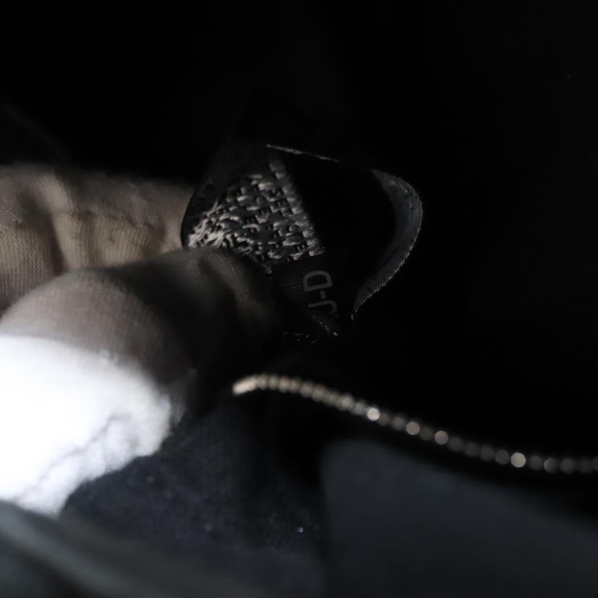 HERMES Toroca Horizontal PM Hand Bag Canvas Black Auth bs29932