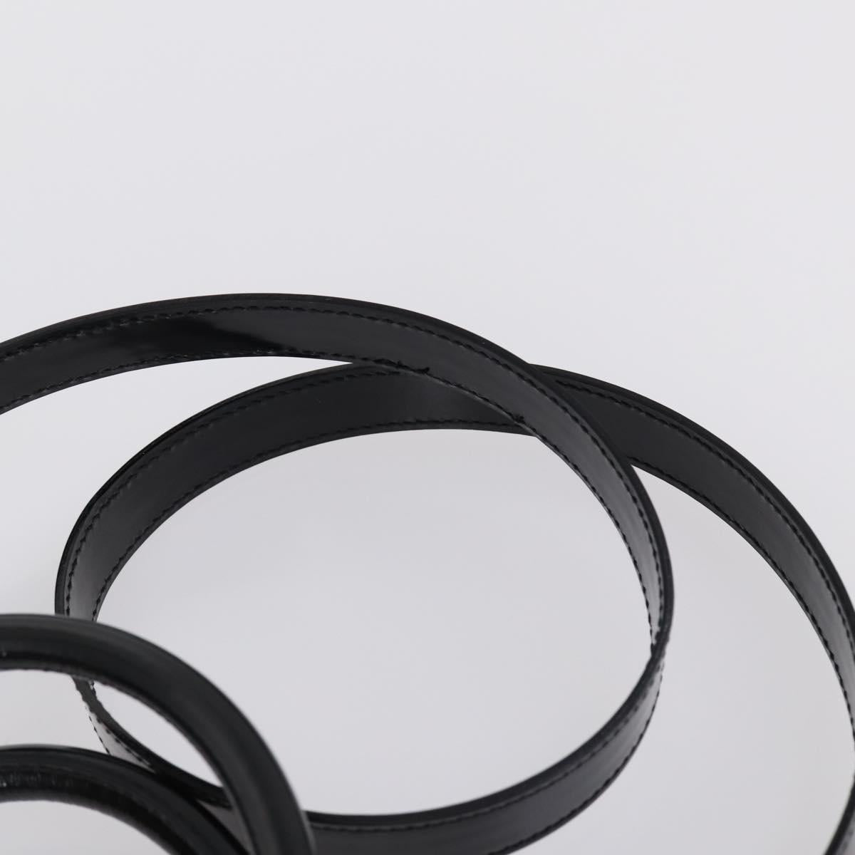 GUCCI Hand Bag Patent leather 2way Black Gold 000 2404 0503 Auth bs29935