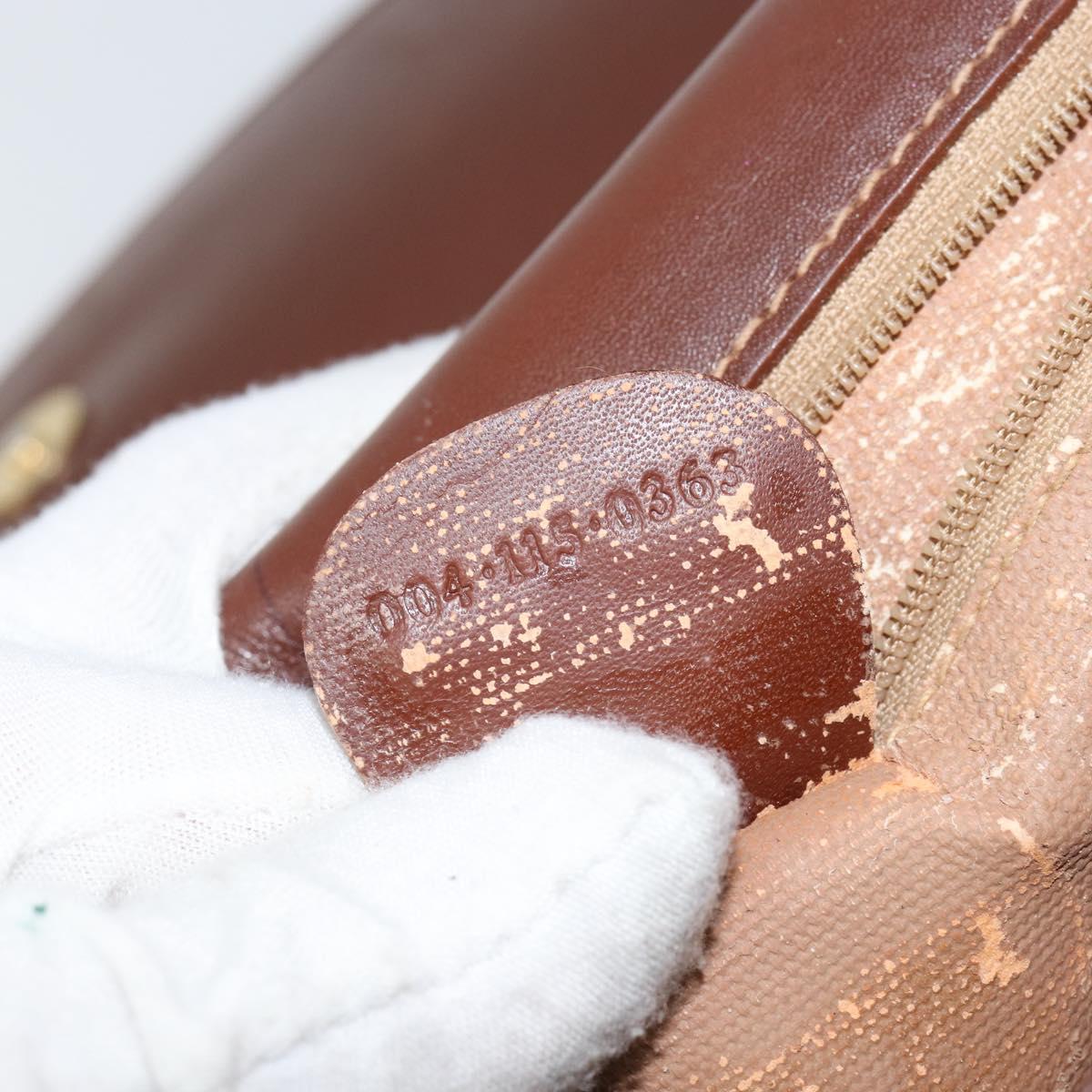 GUCCI Micro GG Supreme Shoulder Bag PVC Brown Gold 004 113 0363 Auth bs29936