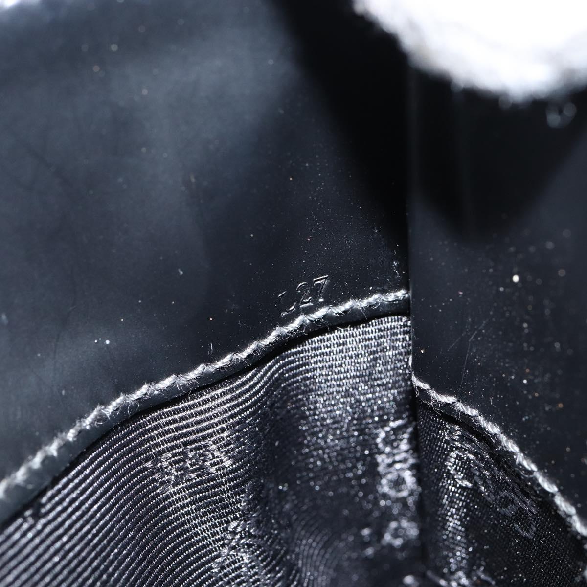 LOEWE Twist Shoulder Bag Leather Khaki Silver Auth bs29938