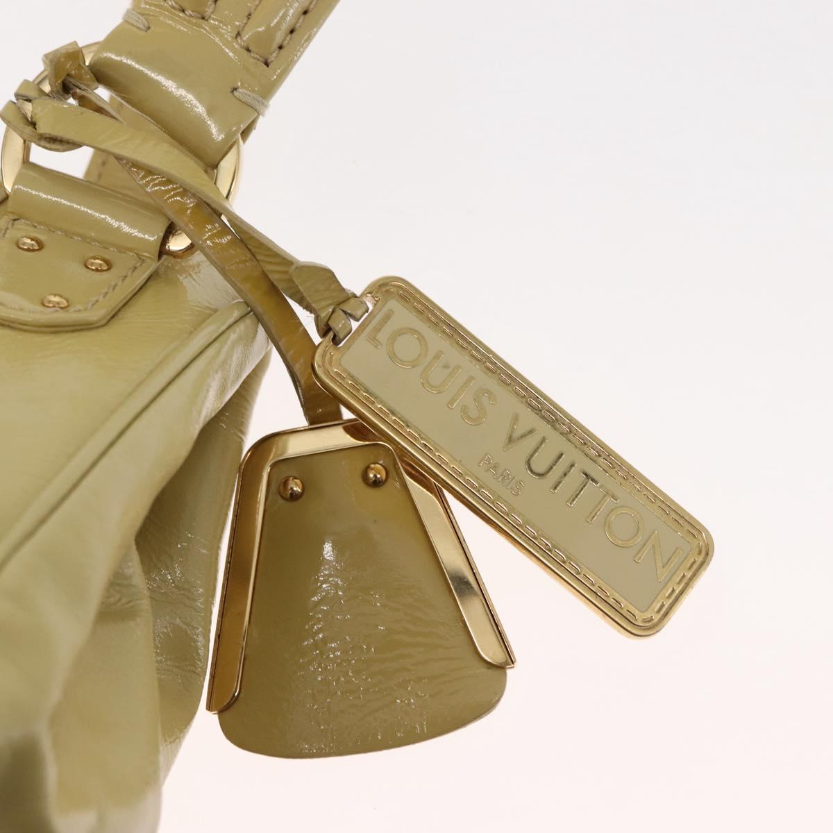 LOUIS VUITTON Cruise line Sac Bicolor Hand Bag Enamel Yellow M92547 Auth bs29940