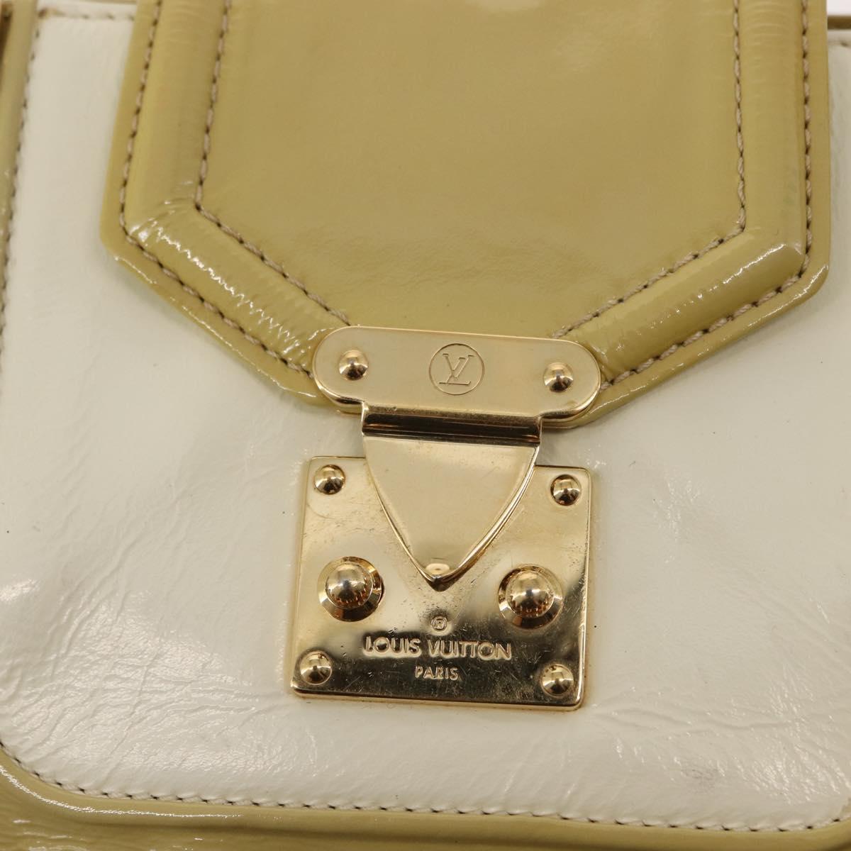 LOUIS VUITTON Cruise line Sac Bicolor Hand Bag Enamel Yellow M92547 Auth bs29940