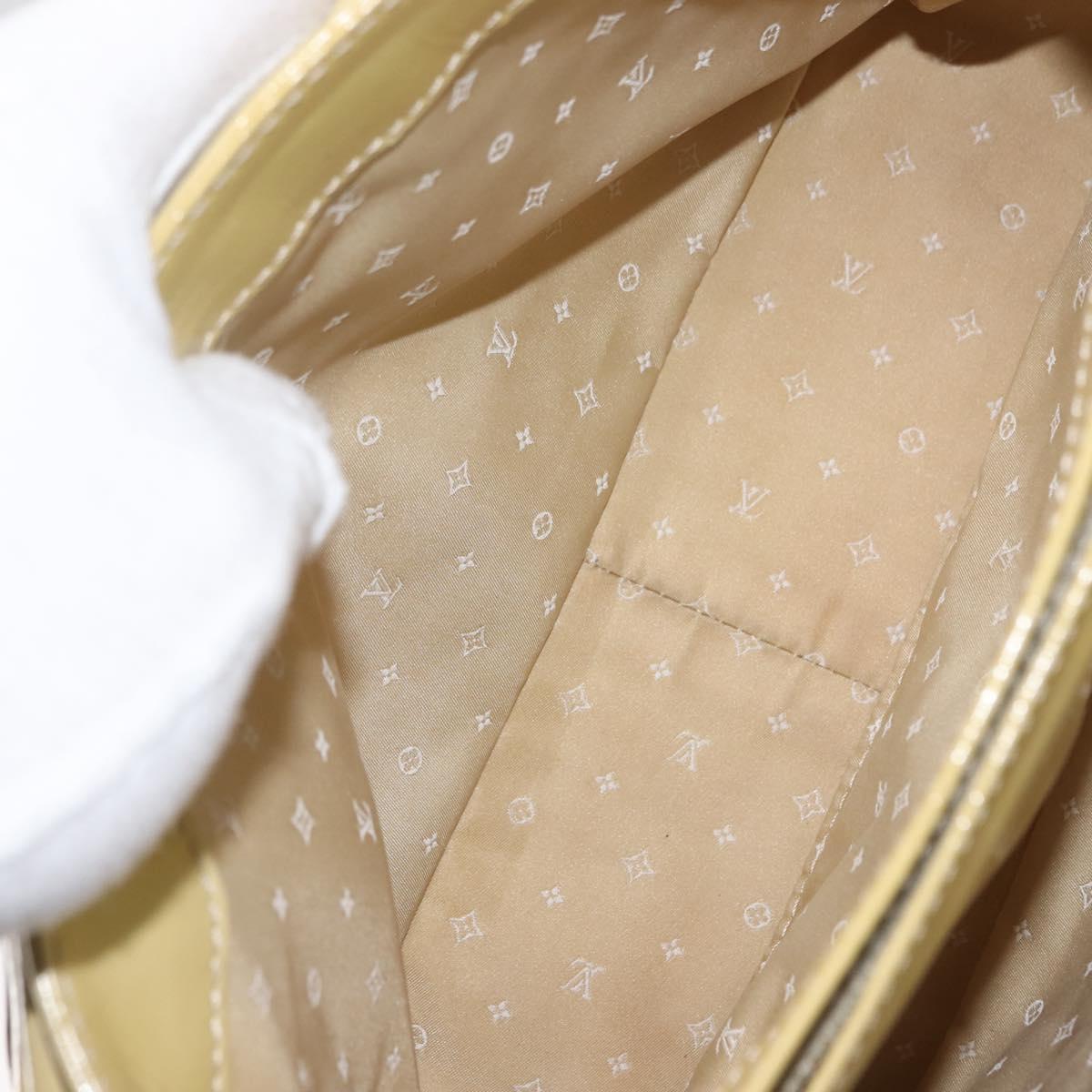 LOUIS VUITTON Cruise line Sac Bicolor Hand Bag Enamel Yellow M92547 Auth bs29940